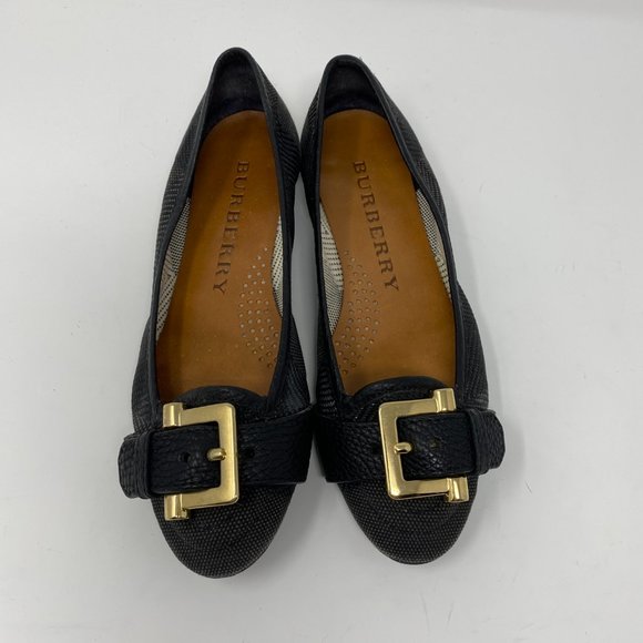burberry slip on flats w/ buckle - Picture 2 of 10